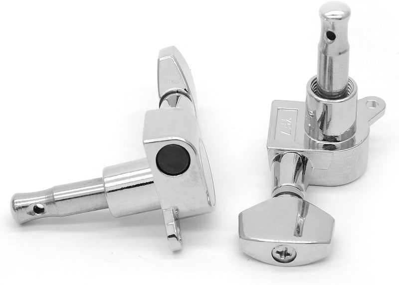 harpfeas 6 Pieces 6R Guitar tuner pegs,small Square Sealed guitar tuning pegs tuners machine heads,for Acoustic or Electric Guitar (Chrome) - Image 4